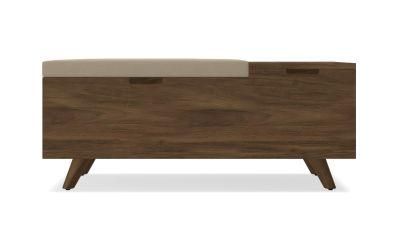 Meller Wood And Upholstered Bench