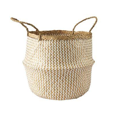 Large Belly Straw Seagrass Basket