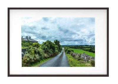 The Rising Road Ireland Art Print with Frame 24" x 36"