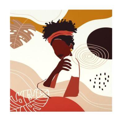 Black Woman Wall Art Canvas Print 