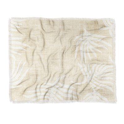 Holli Zollinger Palm Linen Throw Blanket
