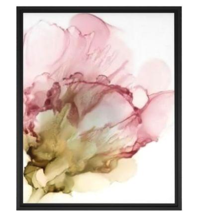 Flowering Pink II With Frame