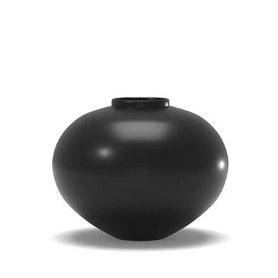 Jimena Black Round Vase