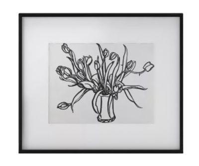 Tulips in Lesterware Wall Art With Frame