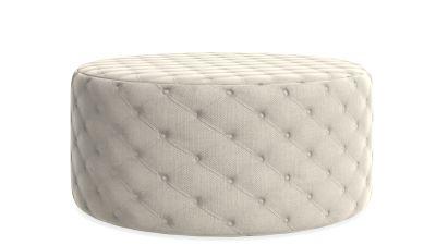TUFTED NATURAL OTTOMAN