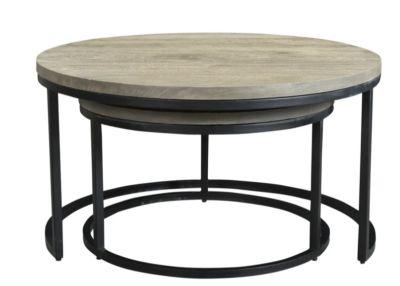 Drey Round Nesting Coffee Tables Set Of 2