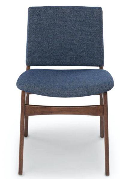 Nosh Denim Blue Walnut Dining Chair