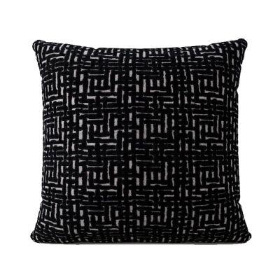 Allover Crosshatch Jacquard Velvet Pillow Covers With No Insert-20"x20"