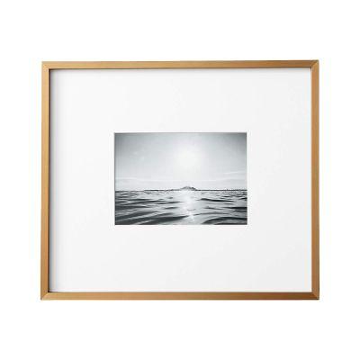 GALLERY BRASS FRAME WITH WHITE MAT