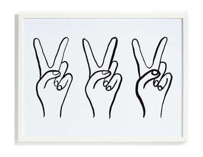 Peace Out Framed Wall Art 