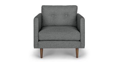 Anton gravel gray lounge chair