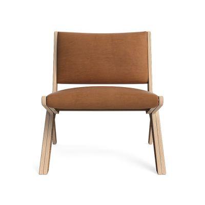 Espresso Arcadia Lounge Chair in Whiskey