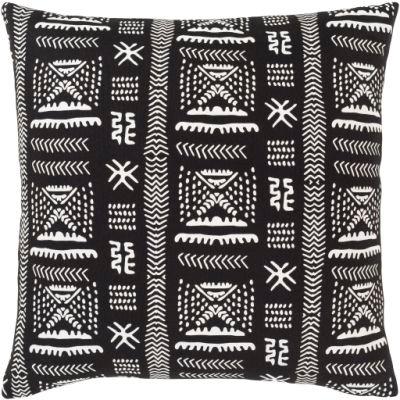 Mud Cloth Pillow With Insert-18"x18"