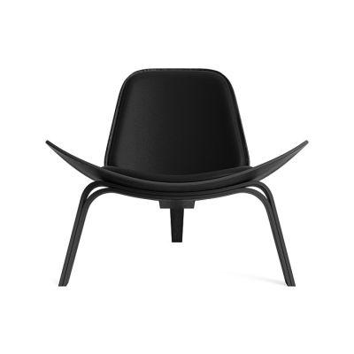 Black Vita Lounge Chair in Onyx 