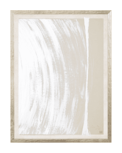Beige Abstract 4 With Frame-25"x33"