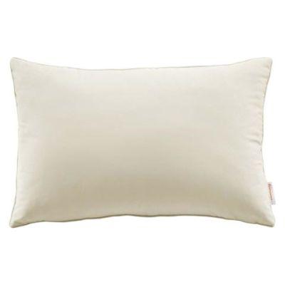 Nance Lumbar Throw Pillow with Insert 18"x12" - Ivory