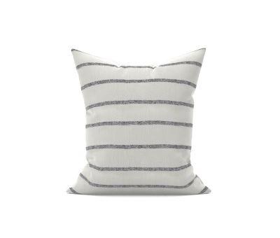 Cotton Silk Simple Stripe Pillow Cover No Insert-24"x24"