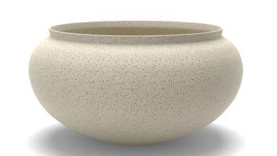 Jimena Natural Ceramic Centerpiece Bowl