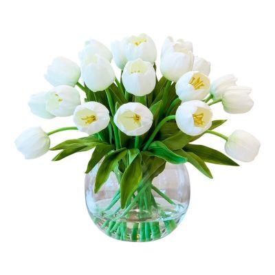 Real Touch Table Tulip Centerpiece in Vase