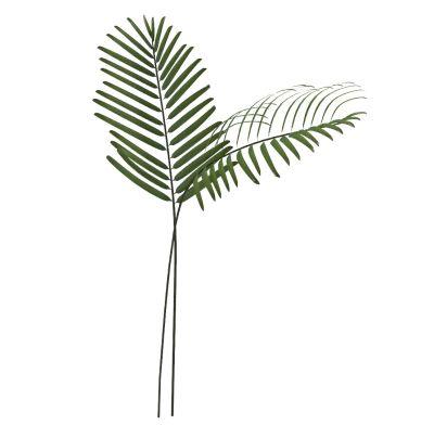 Faux Green Palm Plant Leaf Branch