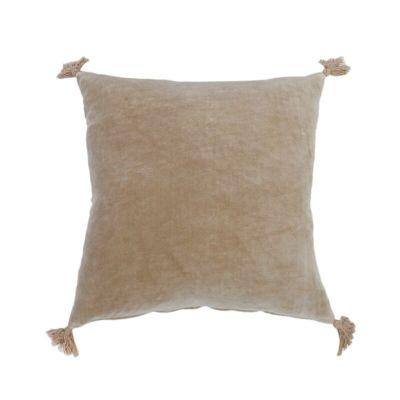 Bianca Square Cotton Pillow Cover With Insert-20"x20"