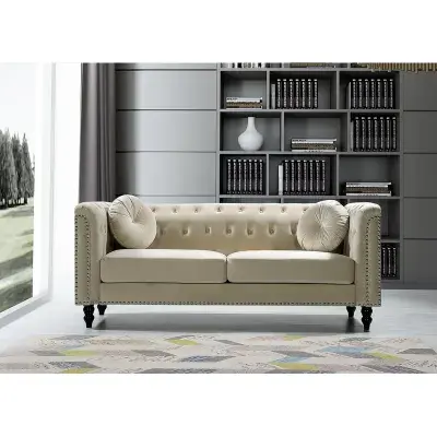 Connally Chesterfield Rolled Arms Sofa