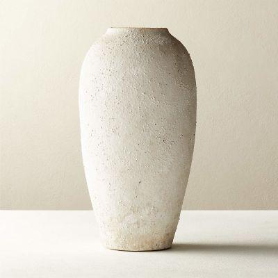 Torino White Textured Vase