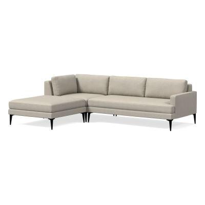Andes 3 Piece Chaise Sectional - Twill