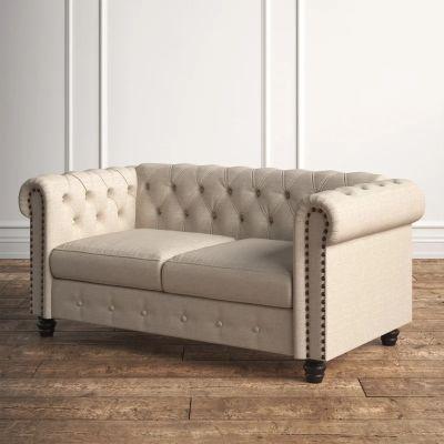 Provence Chesterfield Rolled Arm Loveseat