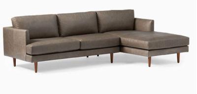 Haven Loft Leather 2 Piece Chaise Sectional