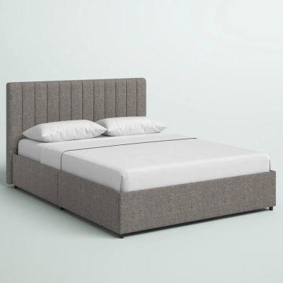 Gaylen Upholstered Low Profile Storage Platform Bed-Queen