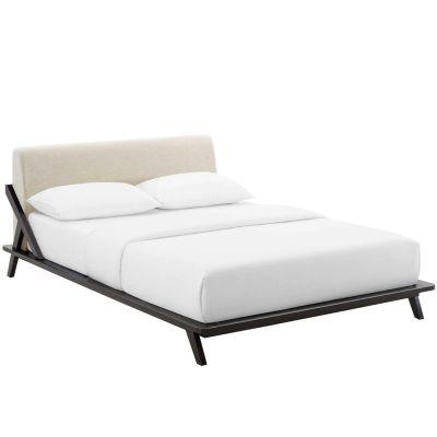 Luella Upholstered Fabric Platform Bed-Queen 