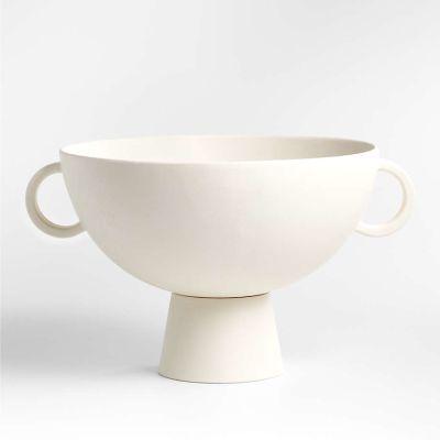 Nerida White Footed Centerpiece Bowl