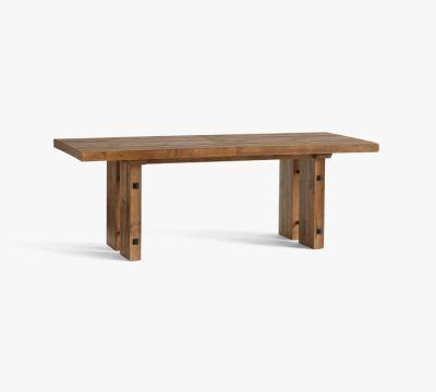 North Reclaimed Wood Extending Dining Table