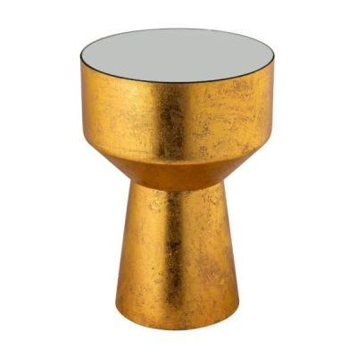 MIA HANDPAINTED GOLD SIDE TABLE BY INSPIRE ME HOME DECOR