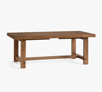 Reed Extending Dining Table - Antique Umber