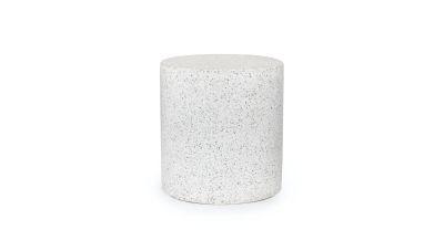 Solina white terrazzo stool