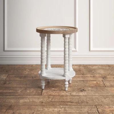 Ozella Solid Wood End Table with Storage