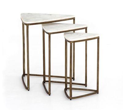 Cecilia Marble Nesting End Tables Large