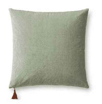 Light Green Blue Pillow WIth Insert-22"x22"