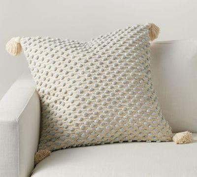 Keely Linen Textured Pillow Cover No Insert-22"x22"