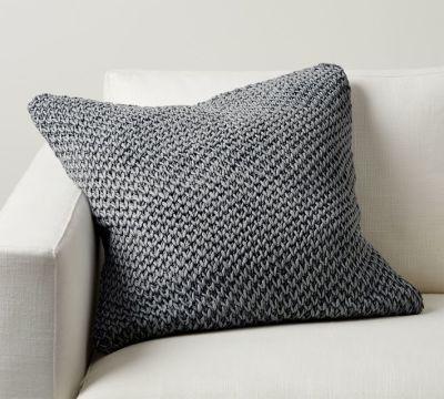Stonewashed Knit Pillow Cover No Insert - 22"x22"
