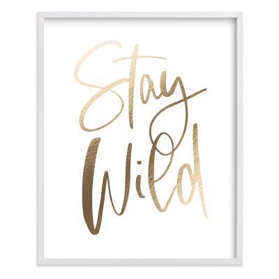 Minted Stay Wild Art With Frame-16"x20"