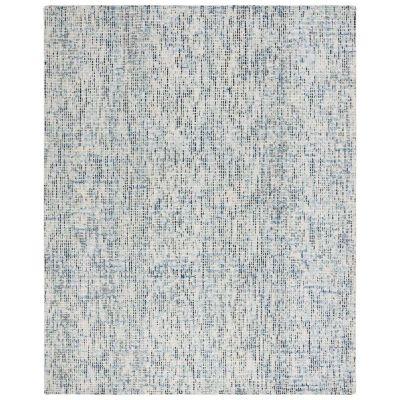 Handmade Tufted Wool Blue Charcoal Area Rug-8'x10'