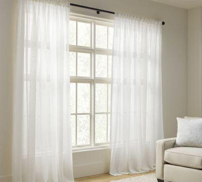 Emery Linen Sheer Curtain 84"
