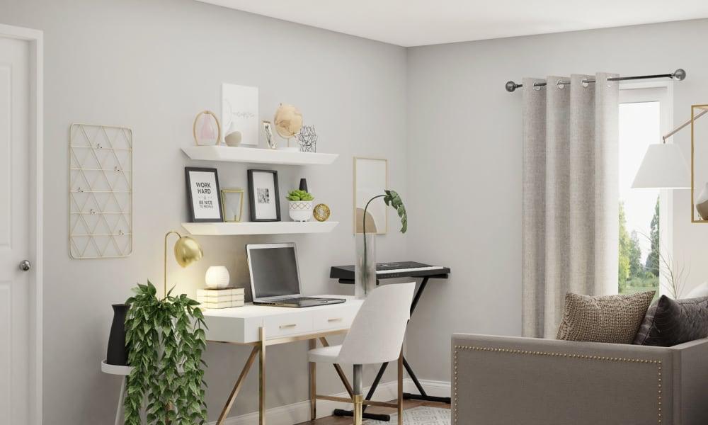 White + Black: Modern Minimalist Home Office