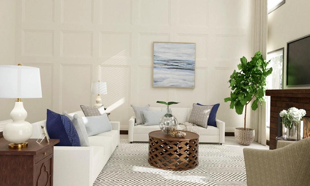 Soft Soothing Neutrals with Coastal Vibes: Classic Traditional Living Room