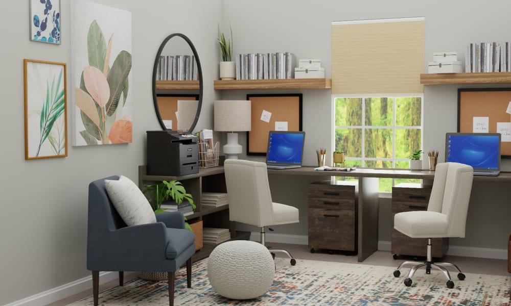 Multi Person Work Space: Urban Eclectic Home Office