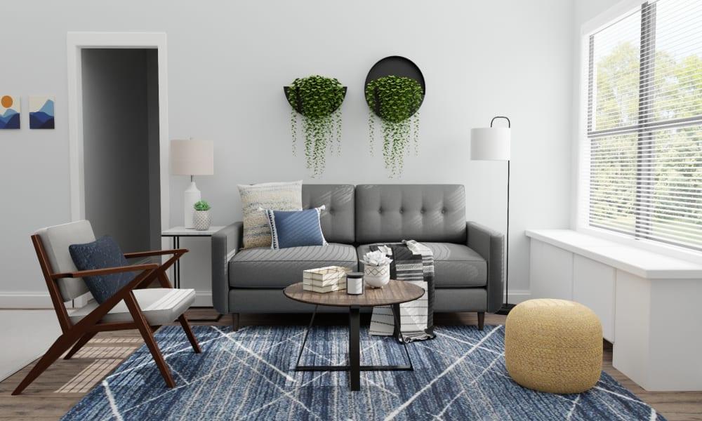 Small Spaces: Mid Century Urban Living Room