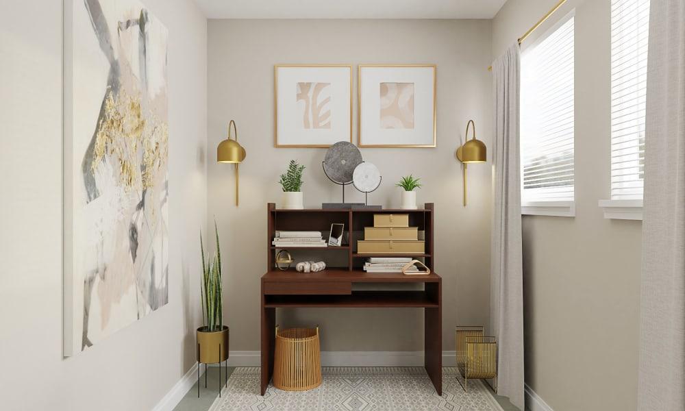A Small But Glamorous Modern Home Office